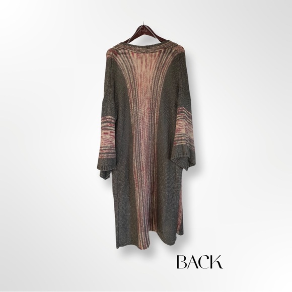 Easel Long Knit Cardigan Sweater - Picture 3 of 5